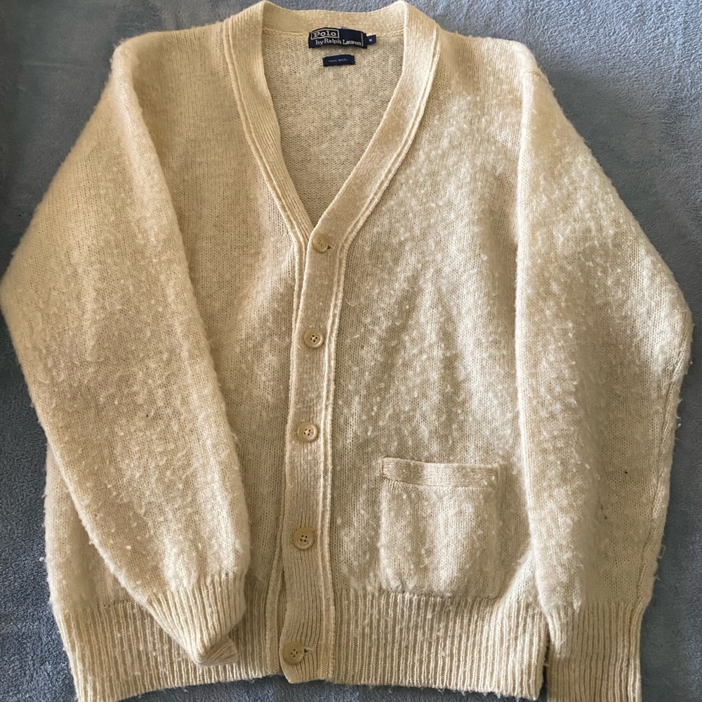 Polo by Ralph Lauren Cream Wool Cardigan